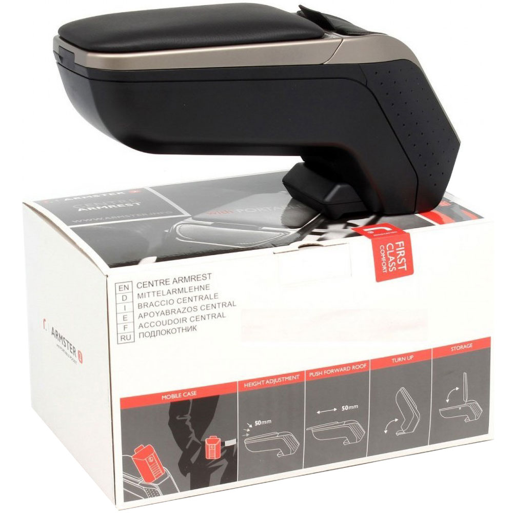 Cotiera auto RATI Armster, Duster 2018-Prezent, negru-gri