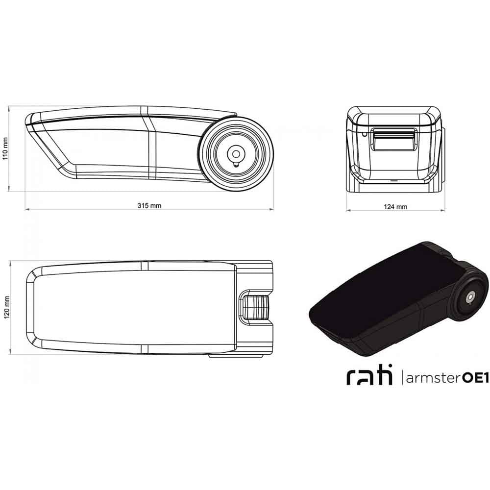 Cotiera auto RATI Armster OE1, Citroen C4 2021-Prezent, negru