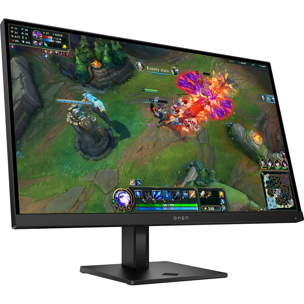 Monitor Gaming LED IPS HP Omen 27q G2, 27", QHD, 180Hz, AMD FreeSync, pivot, negru