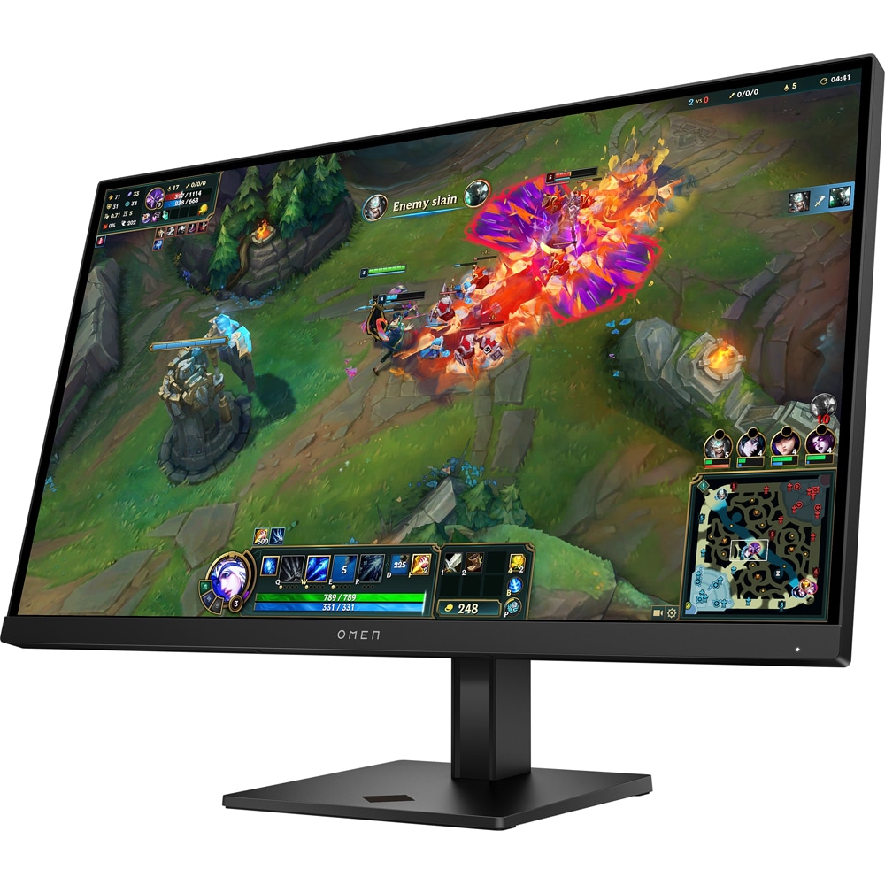 Monitor Gaming LED IPS HP Omen 27q G2, 27", QHD, 180Hz, AMD FreeSync, pivot, negru