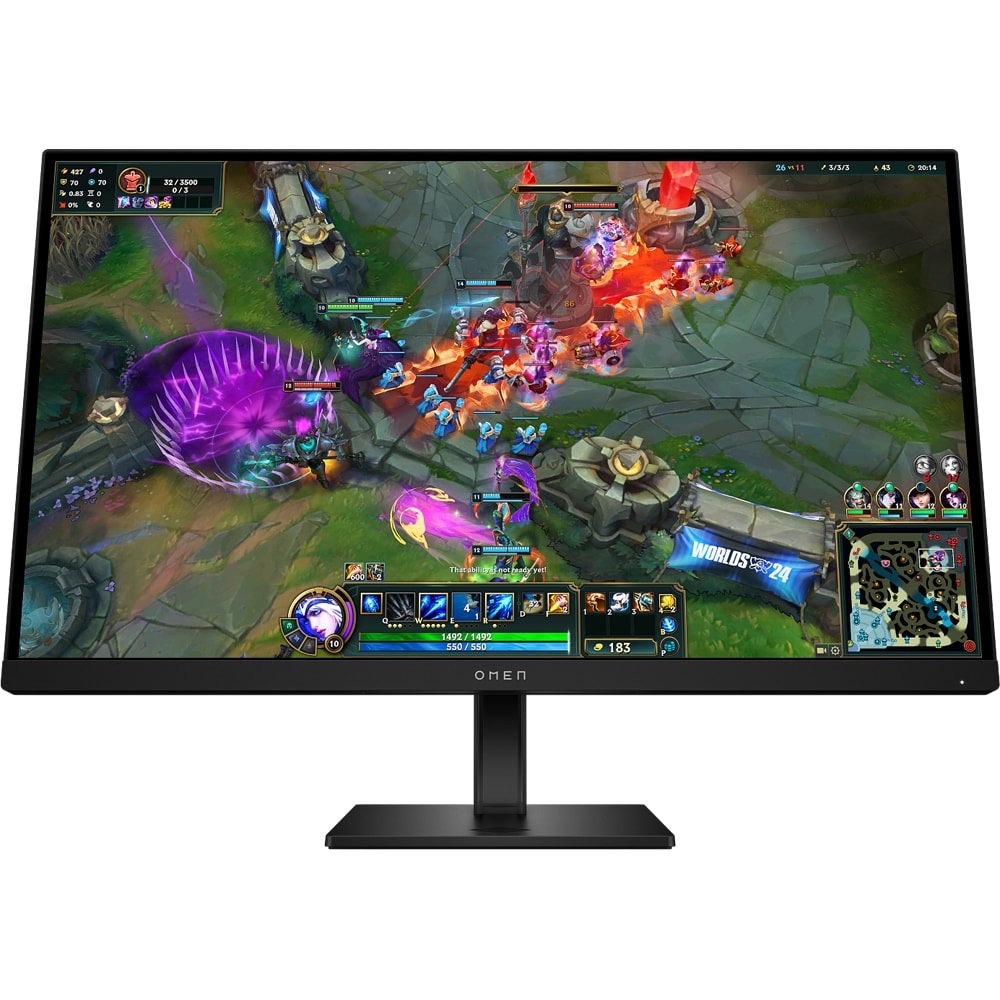 Monitor Gaming LED IPS HP Omen 27qs G2, 27", QHD, 240Hz, NVIDIA G-SYNC compatabil, boxe, pivot, negru