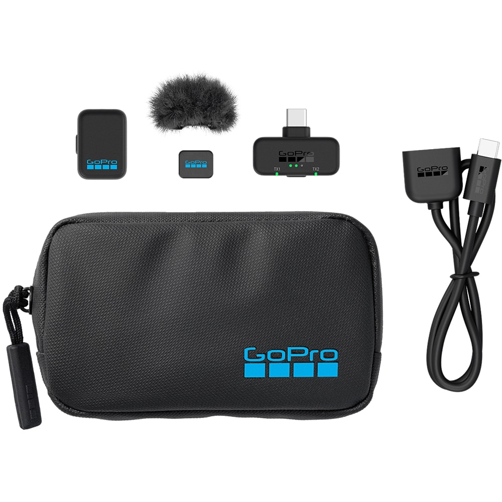 Kit Microfon GoPro Mic, (1 x Mic), Wi-Fi, negru
