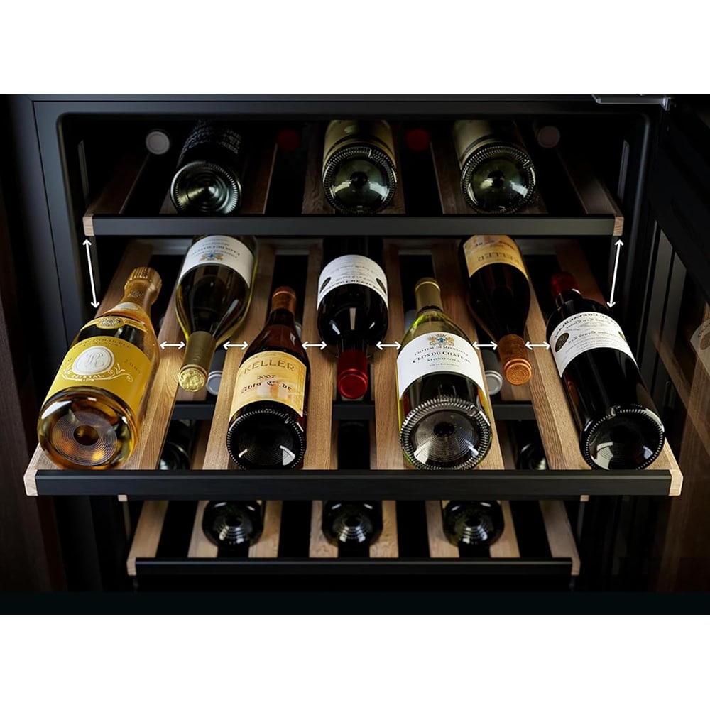 Racitor de vinuri incorporabil AEG AWS4020B5B, 20 sticle, H 82 cm, Clasa G