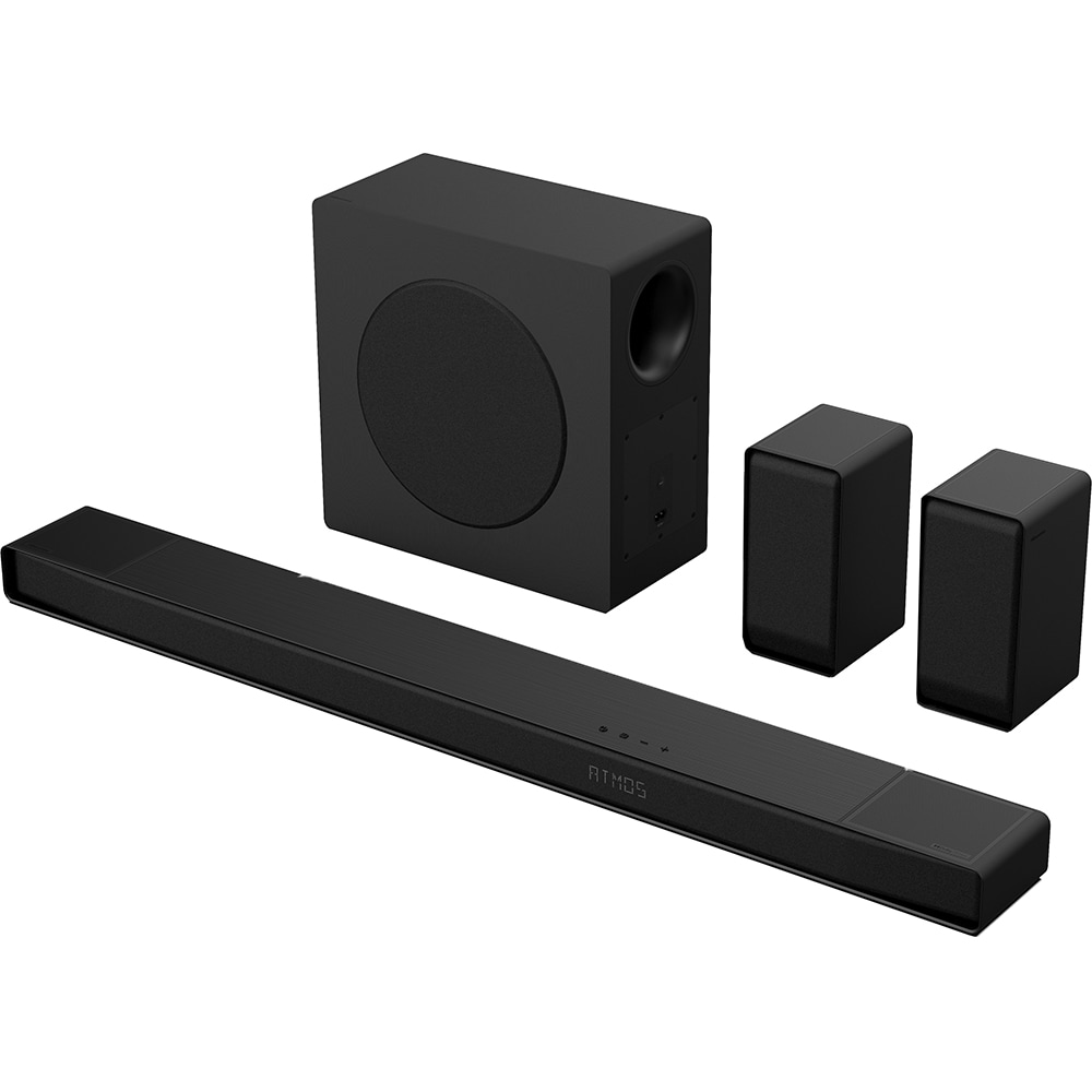 Soundbar HISENSE AX5140Q, 5.1.4, 600W, Bluetooth, Subwoofer Wireless, Dolby Atmos, negru