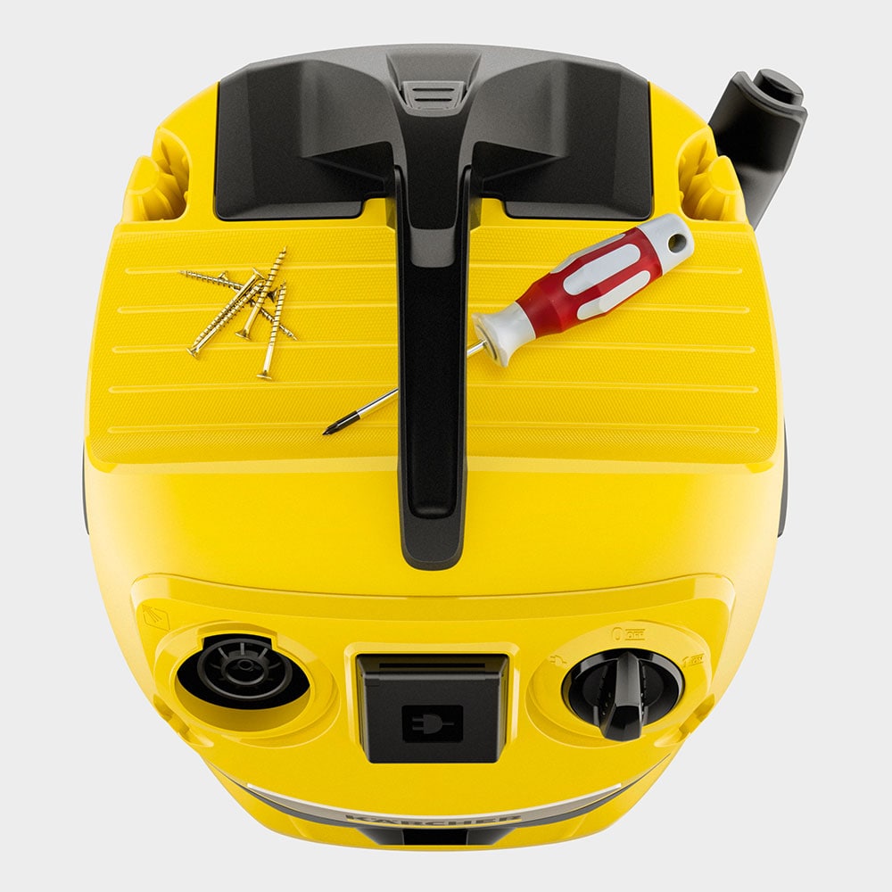 Aspirator multifunctional KARCHER  WD 4 P V-20/5/22, 20l, 1000W, 75dB, galben-negru 