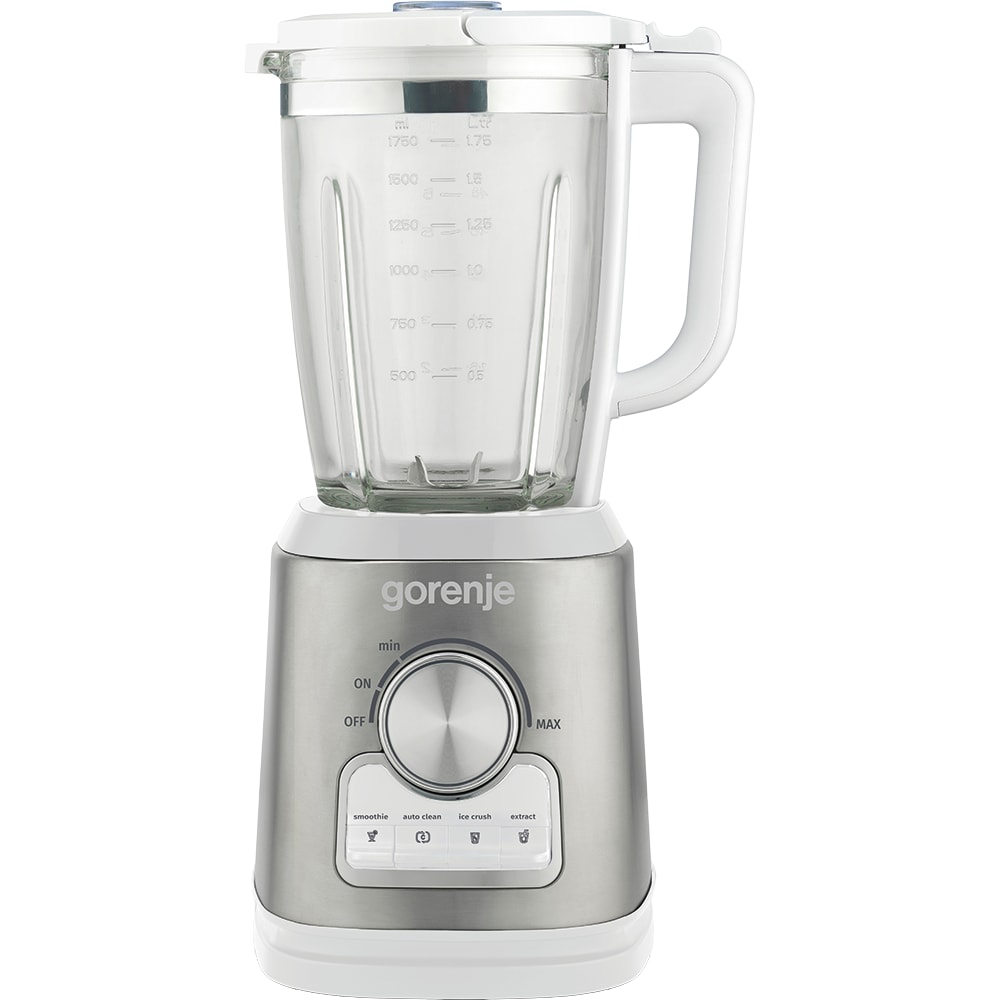 Blender GORENJE B1400E, 1.75l, 1400W, viteza variabila, alb-argintiu