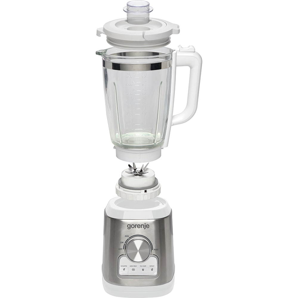 Blender GORENJE B1400E, 1.75l, 1400W, viteza variabila, alb-argintiu
