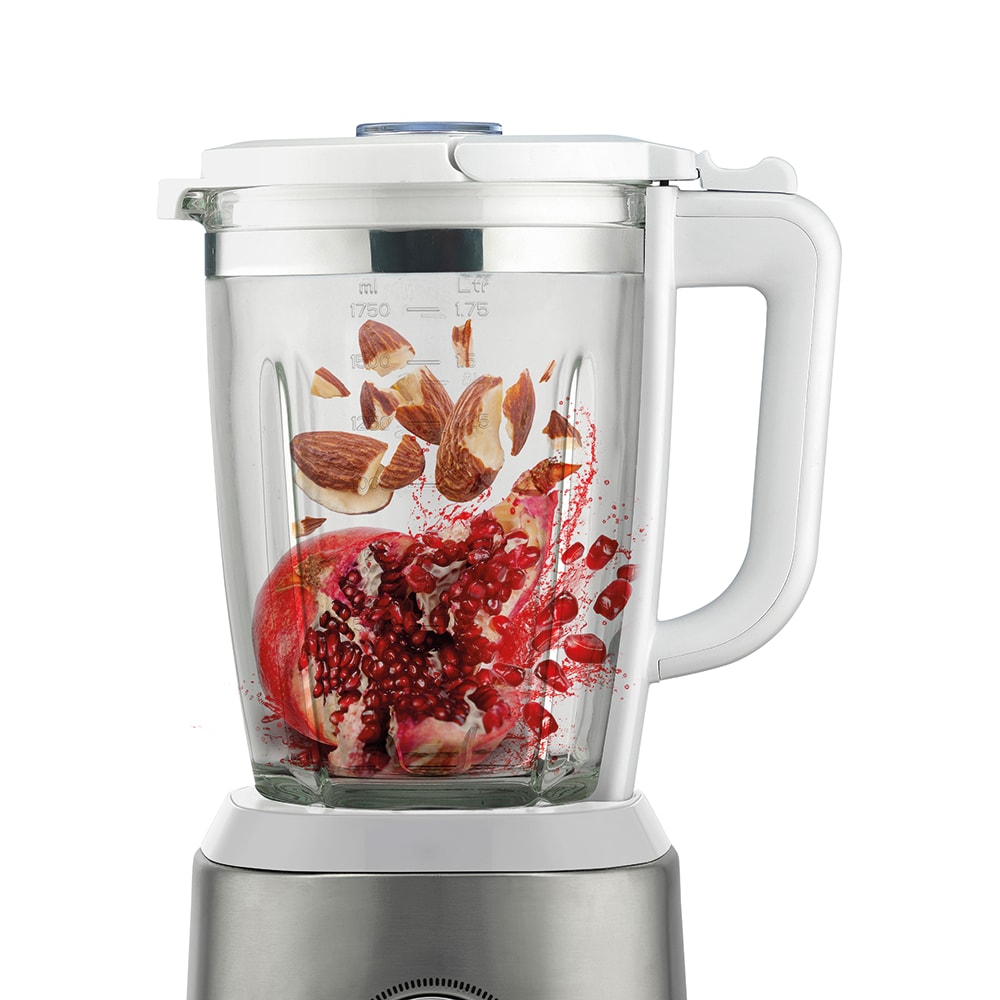 Blender GORENJE B1400E, 1.75l, 1400W, viteza variabila, alb-argintiu