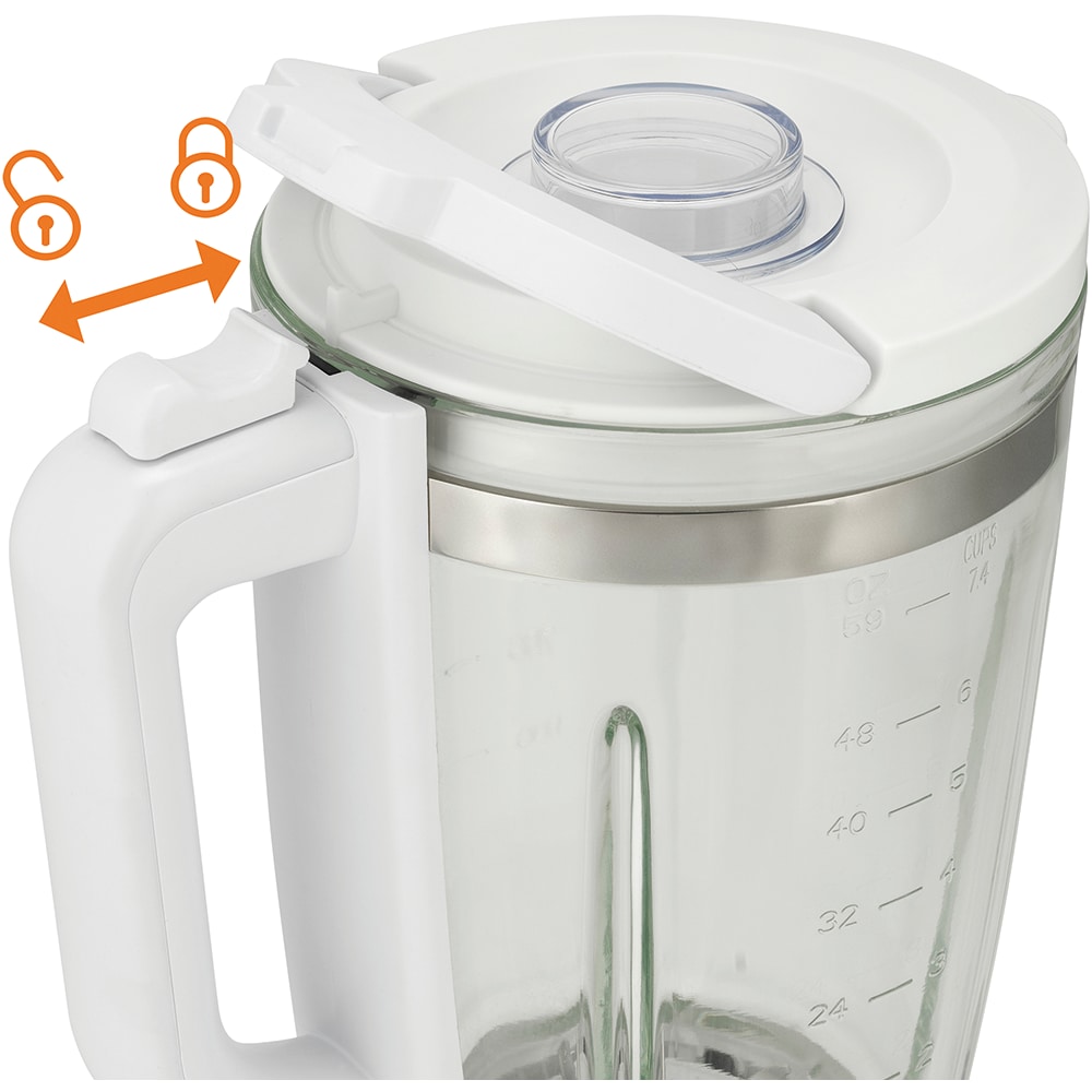 Blender GORENJE B1400E, 1.75l, 1400W, viteza variabila, alb-argintiu