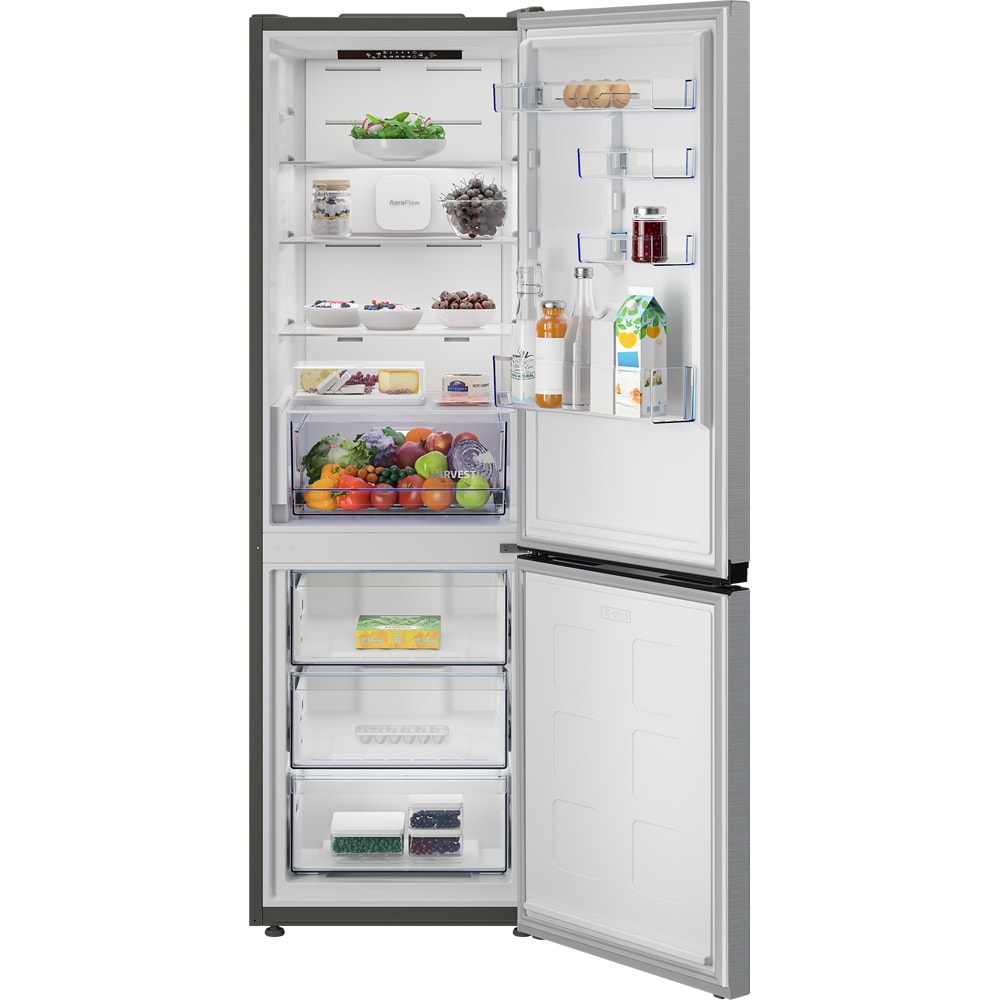 Combina frigorifica BEKO B1RCNA374HXB, No Frost, 370 l, H 186.5 cm, Clasa E, inox
