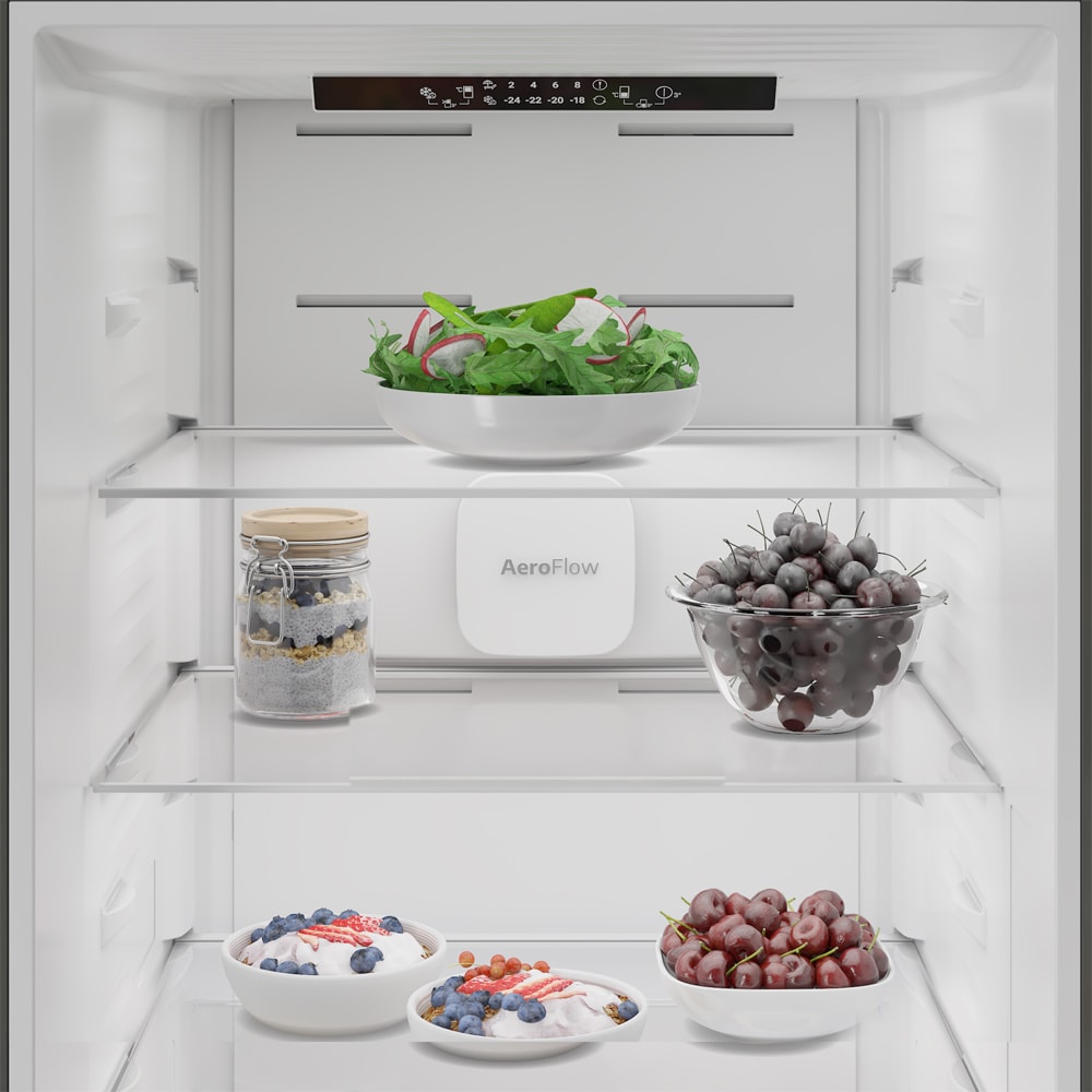 Combina frigorifica BEKO B1RCNA374HXB, No Frost, 370 l, H 186.5 cm, Clasa E, inox