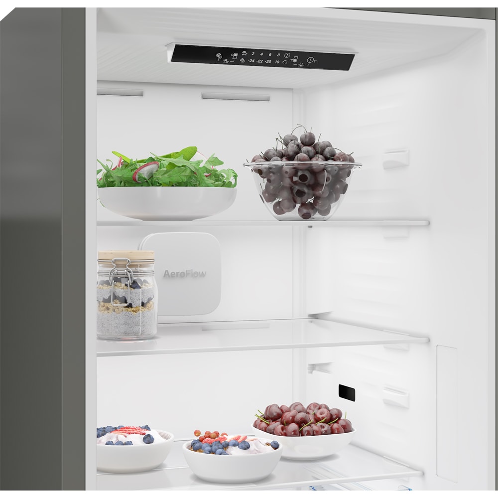 Combina frigorifica BEKO B1RCNA374HXB, No Frost, 370 l, H 186.5 cm, Clasa E, inox