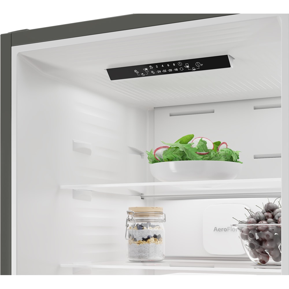 Combina frigorifica BEKO B1RCNA374HXB, No Frost, 370 l, H 186.5 cm, Clasa E, inox