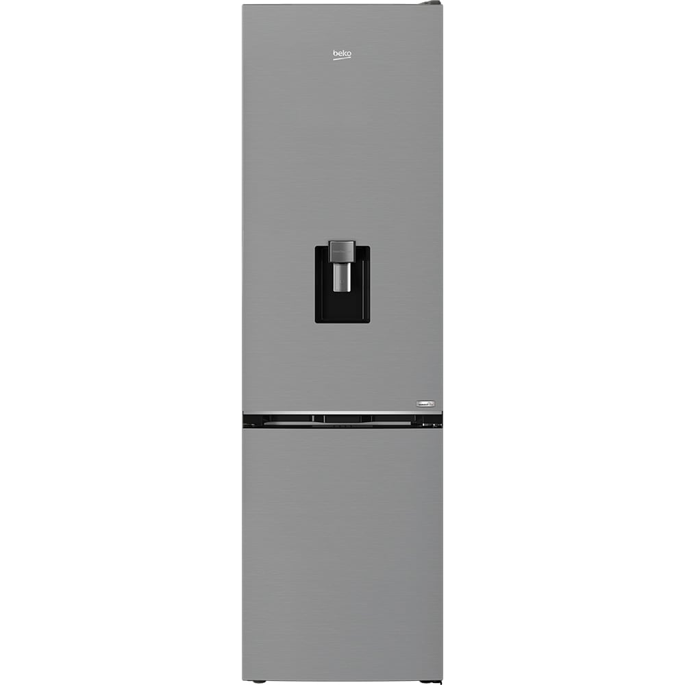 Combina frigorifica BEKO B1RCNA414HDXB, No Frost, 415 l, H 203.5 cm, Clasa E, Dozator apa, argintiu