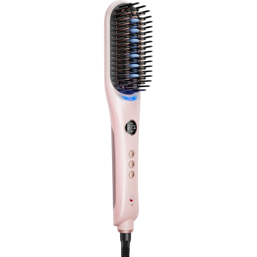 Perie de indreptat parul WAVYTALK Steambrush Pro B3, 220 grade, invelis ceramic, roz