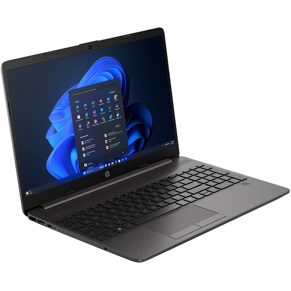Laptop HP 250R G9, Intel Core 5 120U pana la 5GHz, 15.6" Full HD, 16GB, SSD 512GB, Intel Graphics, Free Dos, negru