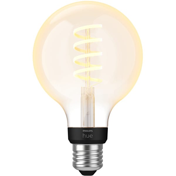 Bec LED Smart Vintage PHILIPS Hue 8719514301481, E27, 7W, 550lm, Bluetooth, lumina calda, compatibil Hue