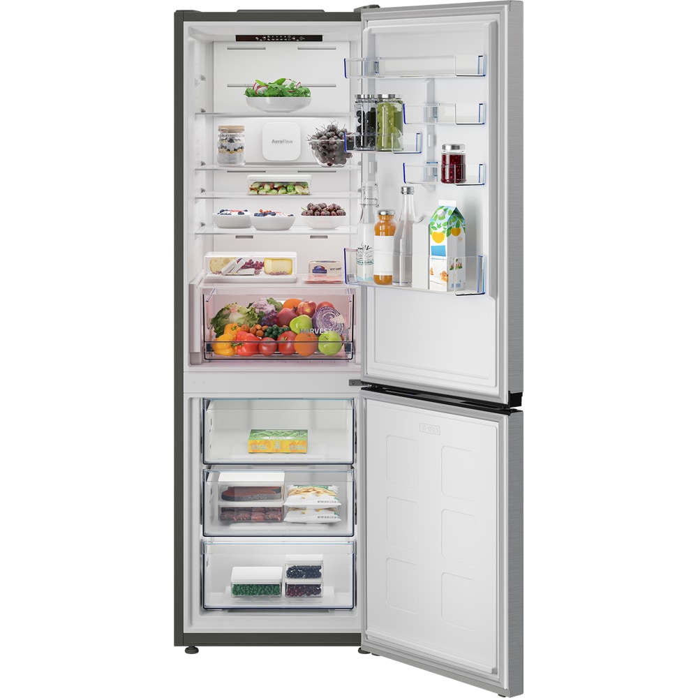 Combina frigorifica BEKO B3RCNA375HXB, No Frost, 370 l, H 186.5 cm, Clasa D, inox