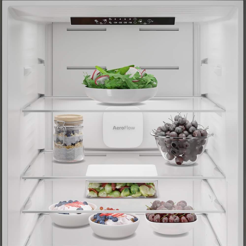 Combina frigorifica BEKO B3RCNA375HXB, No Frost, 370 l, H 186.5 cm, Clasa D, inox