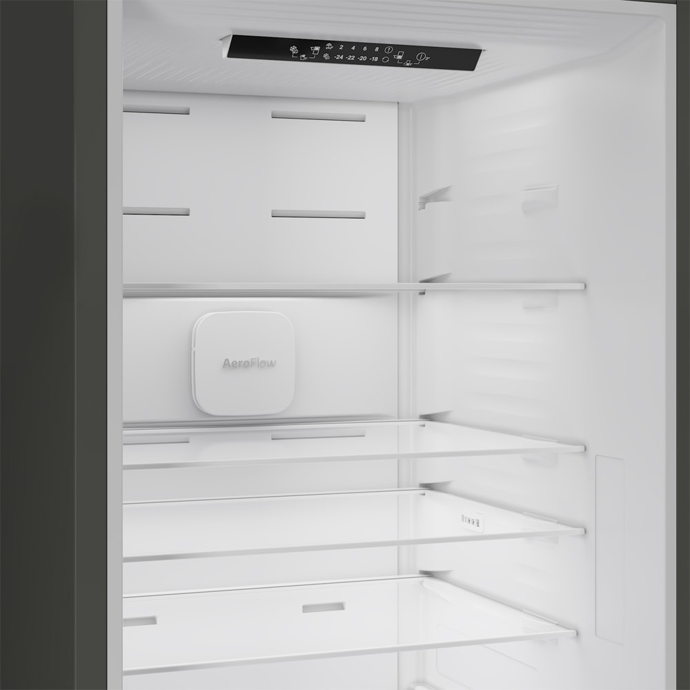 Combina frigorifica BEKO B3RCNA375HXB, No Frost, 370 l, H 186.5 cm, Clasa D, inox