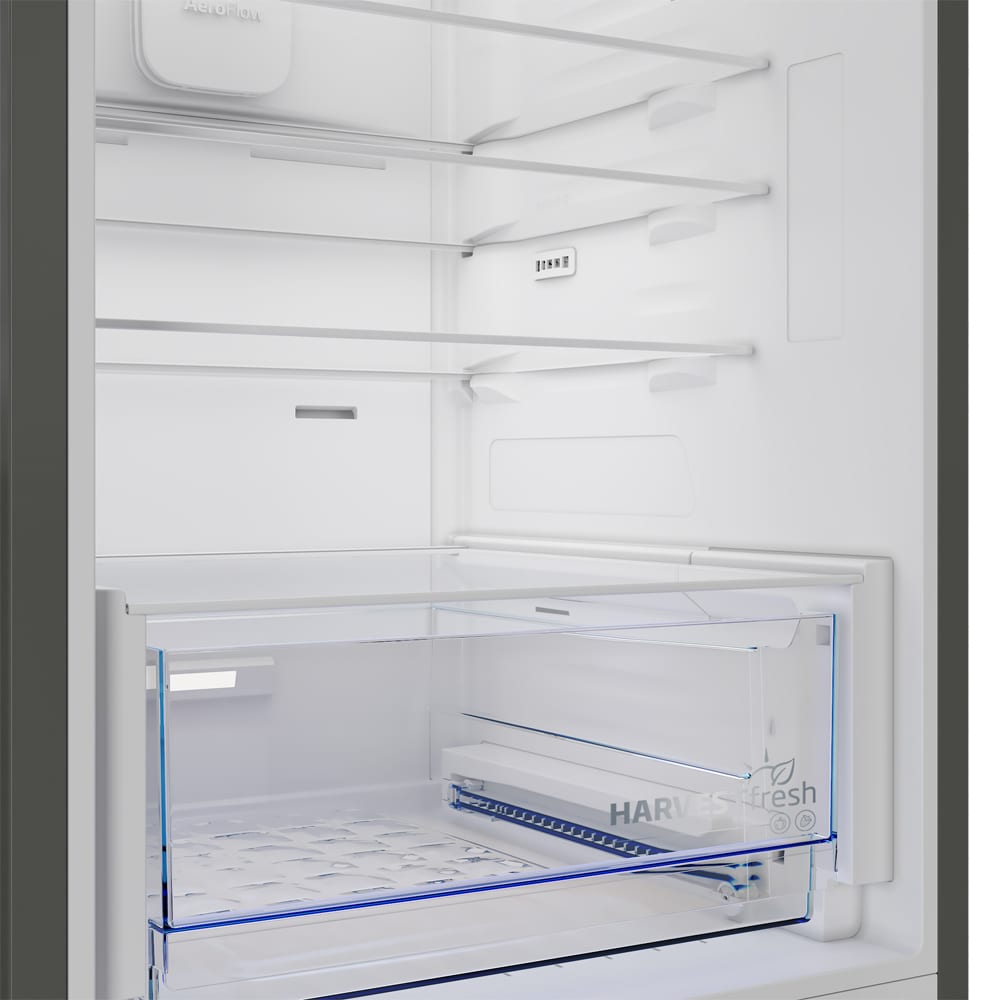 Combina frigorifica BEKO B3RCNA375HXB, No Frost, 370 l, H 186.5 cm, Clasa D, inox