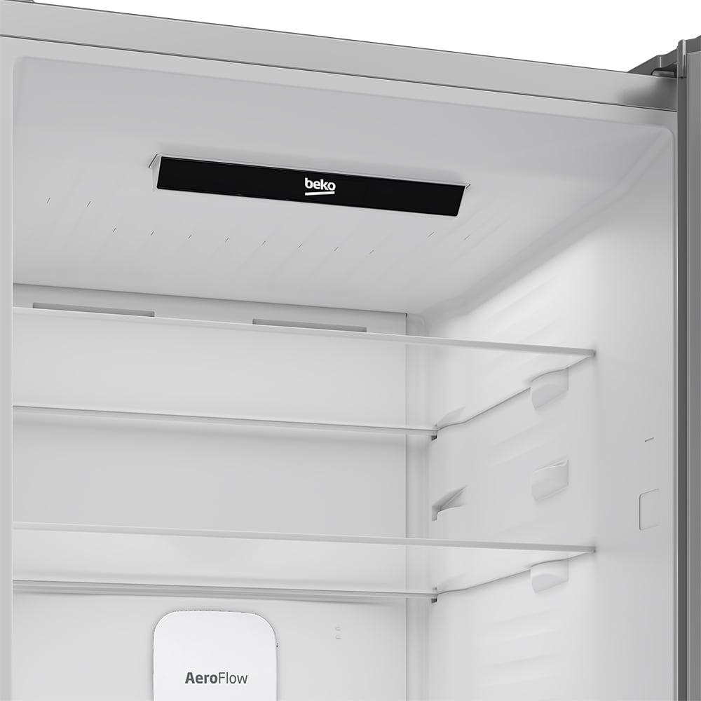 Combina frigorifica BEKO B3RCNA415HXB1, No Frost, 415 l, H 203.5 cm, Clasa D, argintiu