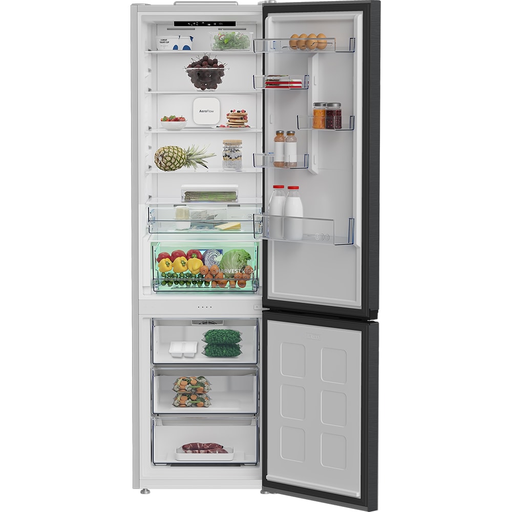 Combina frigorifica BEKO B5RCNA416HXBR, No Frost, 415 l, H 203.5 cm, Clasa C, dark inox
