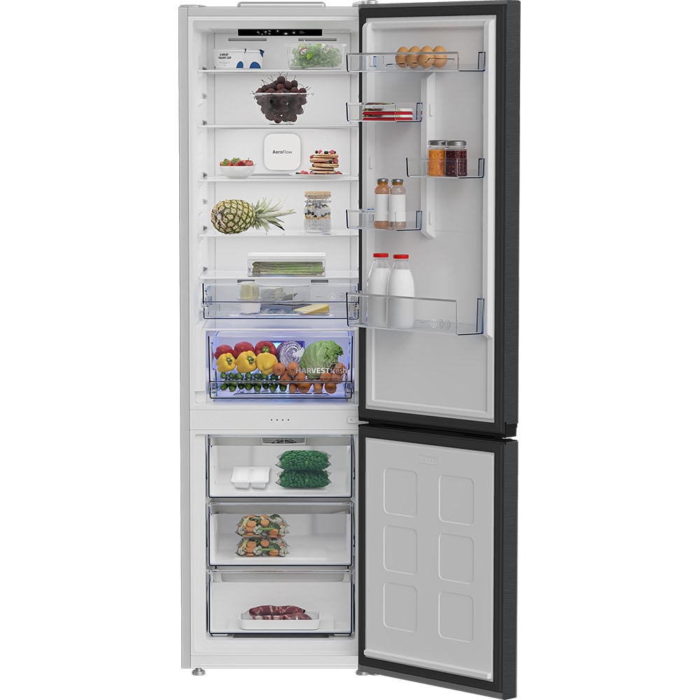 Combina frigorifica BEKO B5RCNA416HXBR, No Frost, 415 l, H 203.5 cm, Clasa C, dark inox