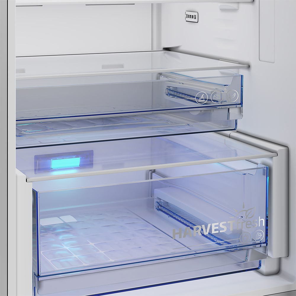Combina frigorifica BEKO B5RCNA416HXBR, No Frost, 415 l, H 203.5 cm, Clasa C, dark inox