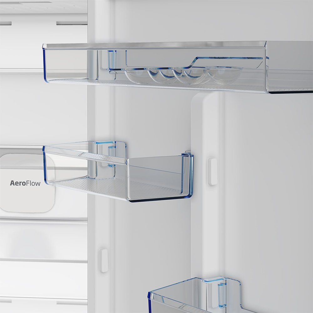 Combina frigorifica BEKO B5RCNA416HXBR, No Frost, 415 l, H 203.5 cm, Clasa C, dark inox