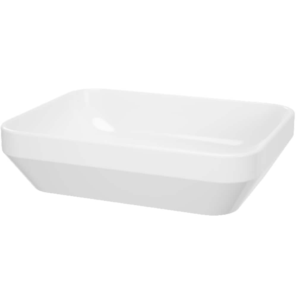 Lavoar pe blat GoodHome Teesta, rasina, 45 x 35 cm, alb