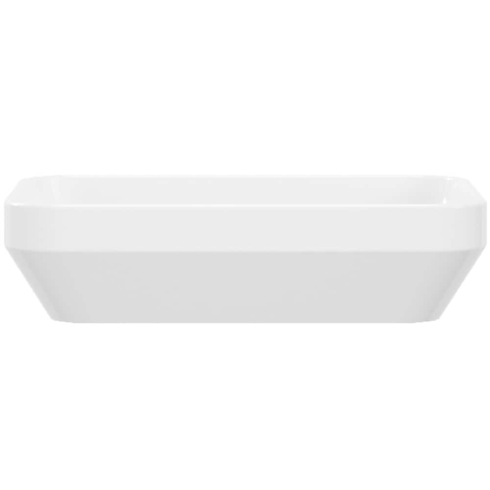 Lavoar pe blat GoodHome Teesta, rasina, 45 x 35 cm, alb