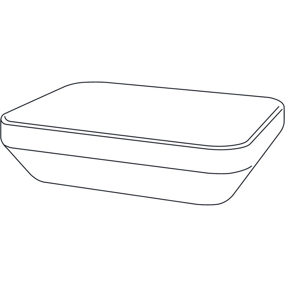Lavoar pe blat GoodHome Teesta, rasina, 45 x 35 cm, alb