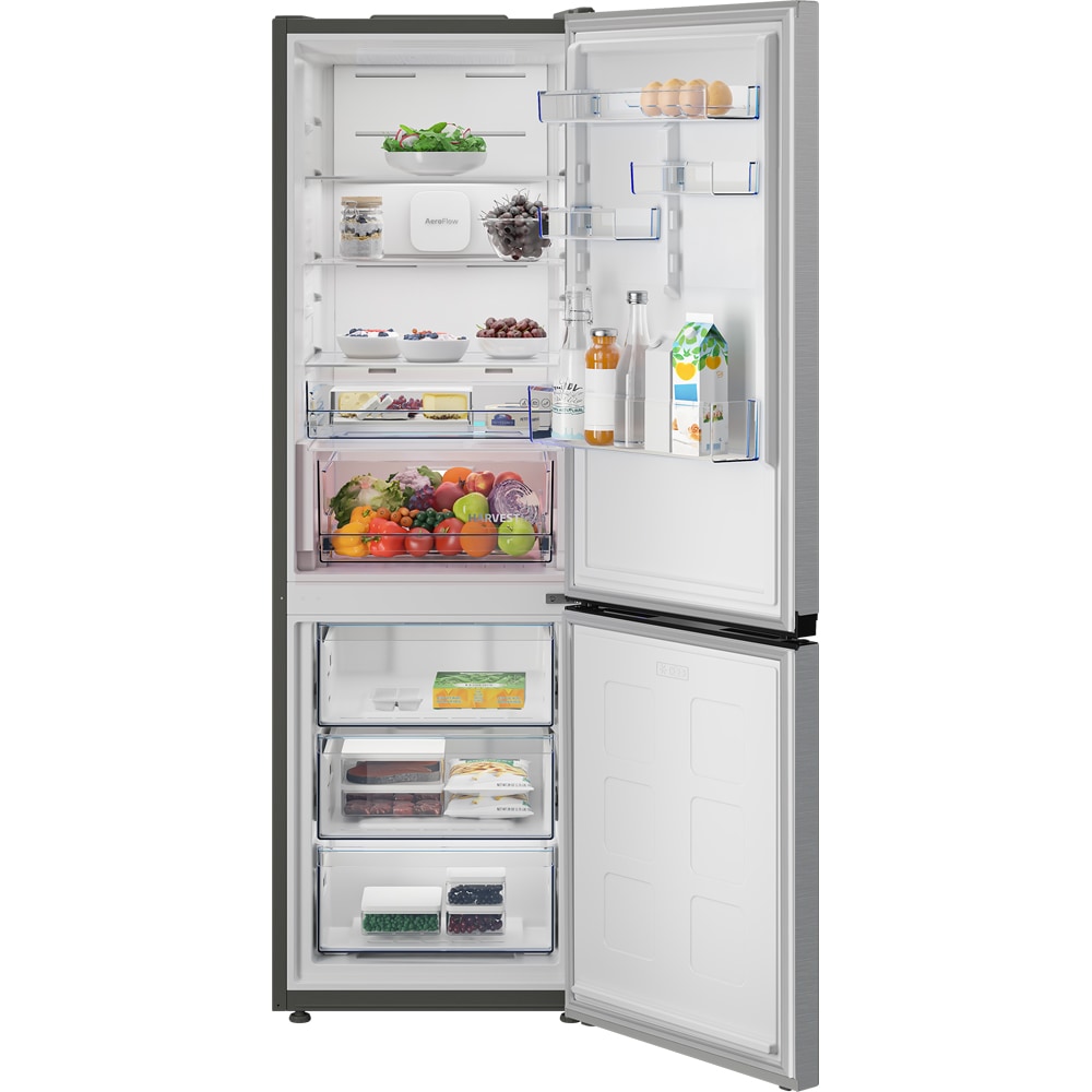 Combina frigorifica BEKO B5RCNA375HXB1, No Frost, 370 l, H 186.5 cm, Clasa D, inox