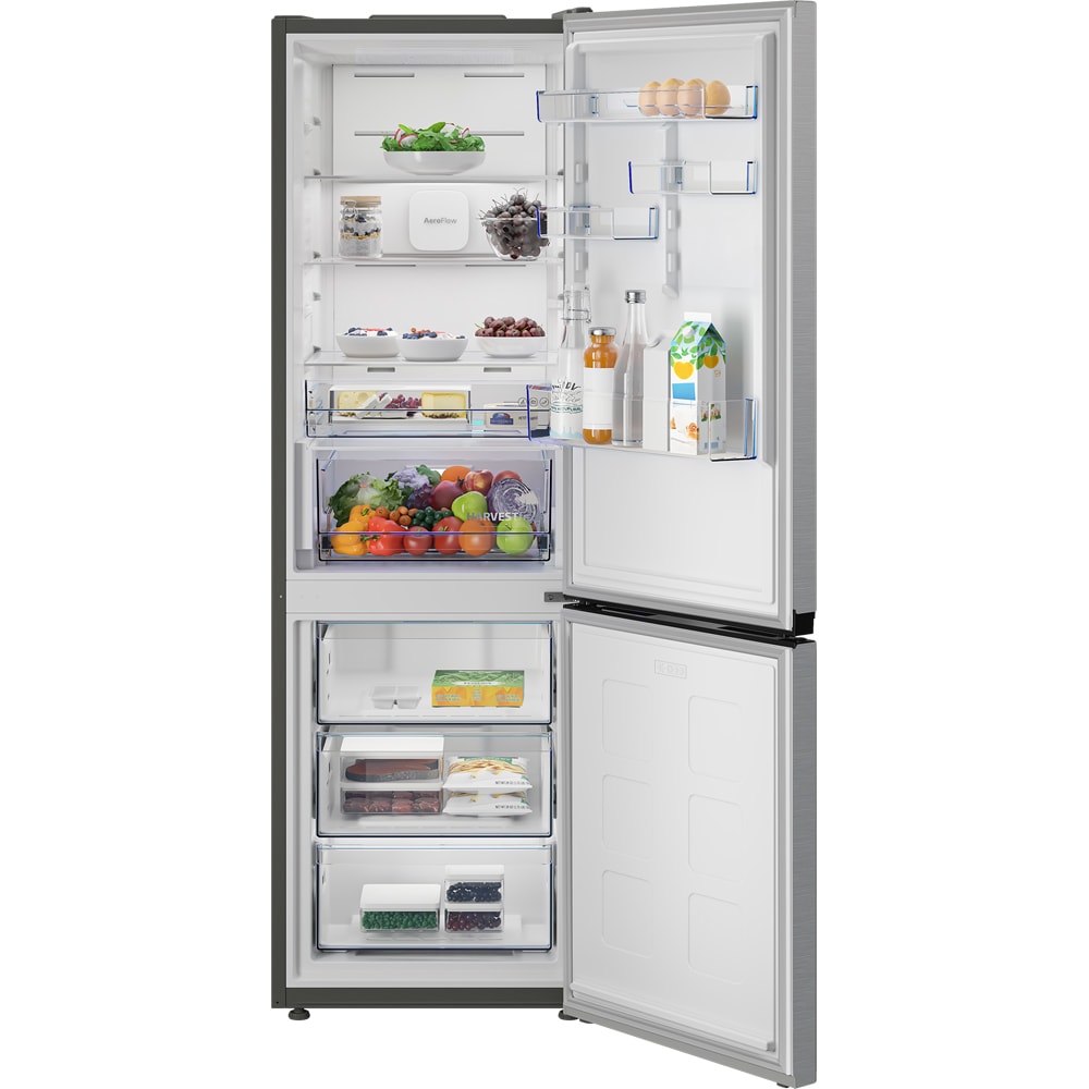 Combina frigorifica BEKO B5RCNA375HXB1, No Frost, 370 l, H 186.5 cm, Clasa D, inox