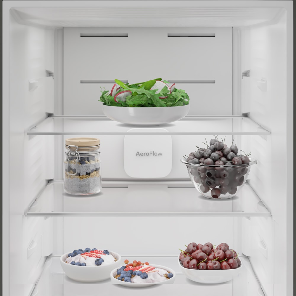 Combina frigorifica BEKO B5RCNA375HXB1, No Frost, 370 l, H 186.5 cm, Clasa D, inox