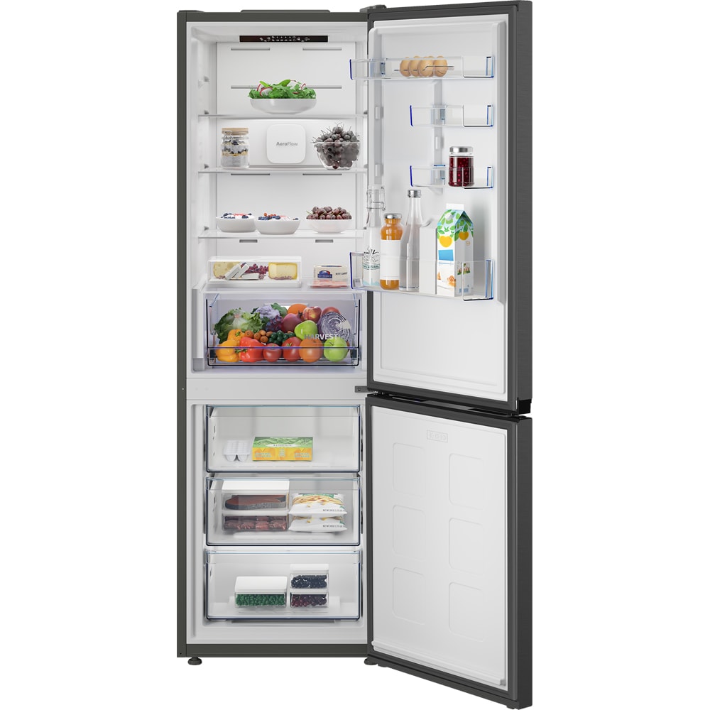 Combina frigorifica BEKO B5RCNA375HXBR, No Frost. 370 l, H 186.5 cm, Clasa D, dark inox