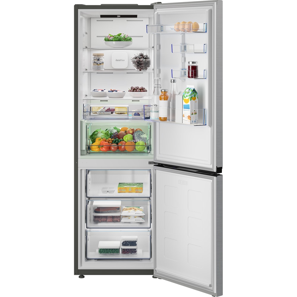 Combina frigorifica BEKO B5RCNA376HXB1, No Frost, 370 l, H 186.5 cm, Clasa C, inox