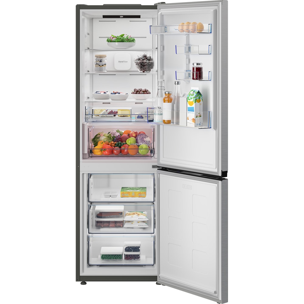 Combina frigorifica BEKO B5RCNA376HXB1, No Frost, 370 l, H 186.5 cm, Clasa C, inox