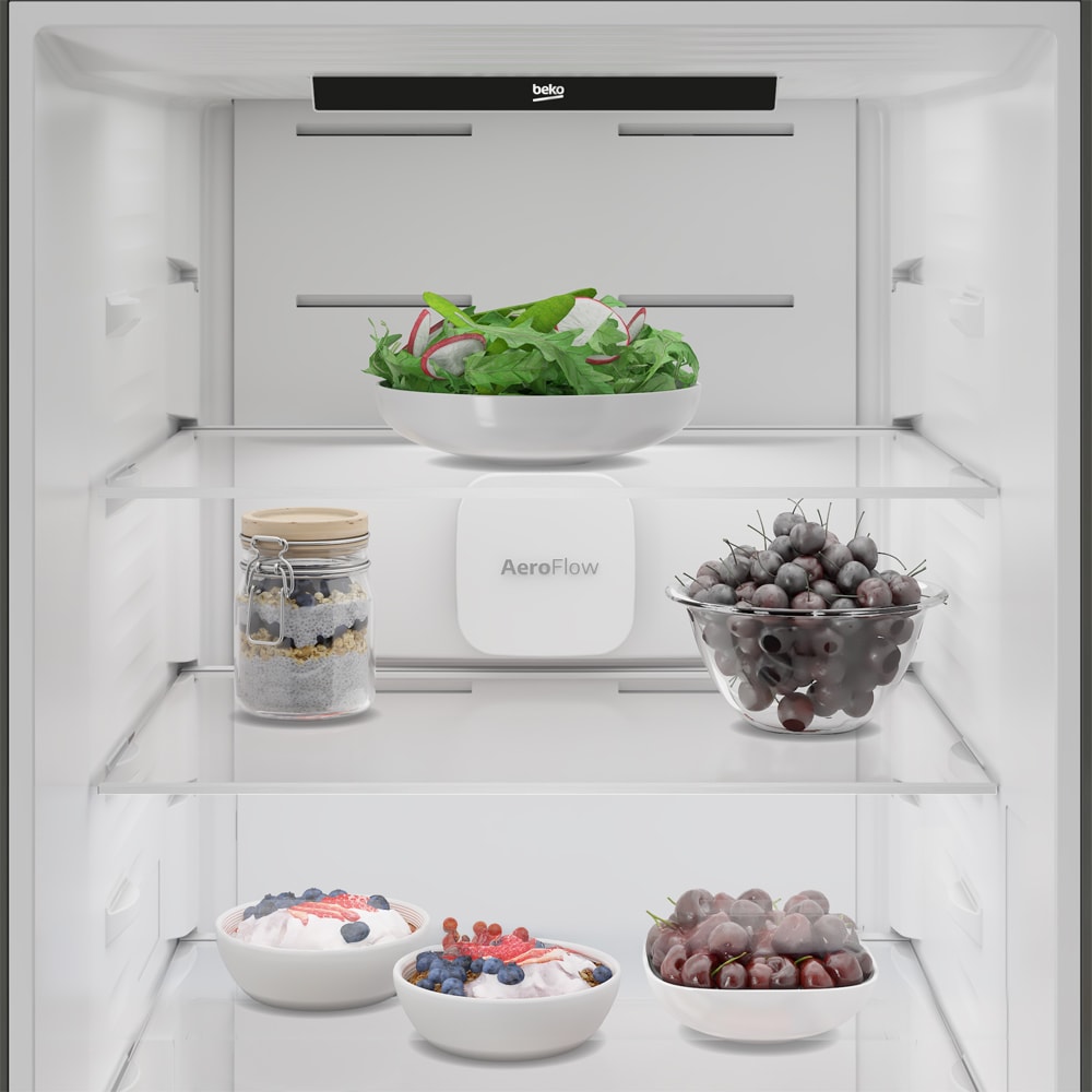 Combina frigorifica BEKO B5RCNA376HXB1, No Frost, 370 l, H 186.5 cm, Clasa C, inox