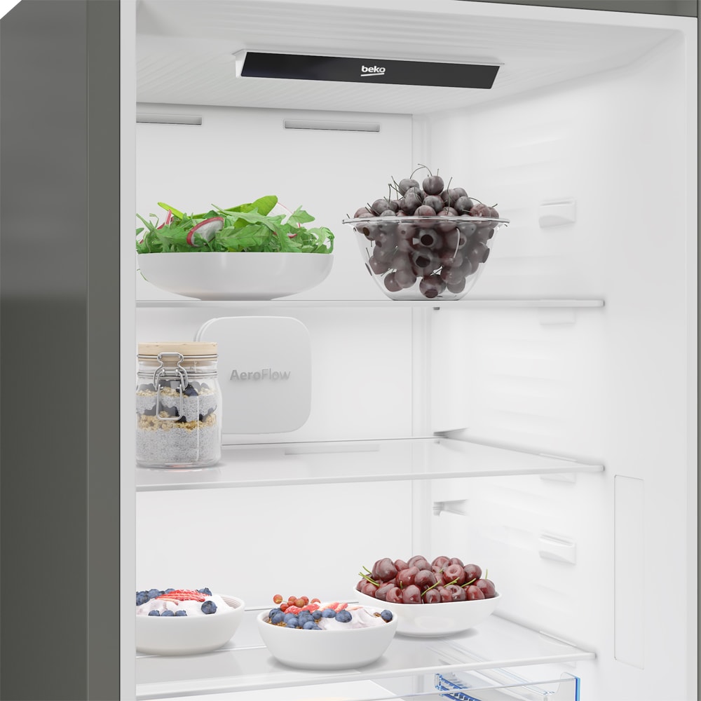 Combina frigorifica BEKO B5RCNA376HXB1, No Frost, 370 l, H 186.5 cm, Clasa C, inox