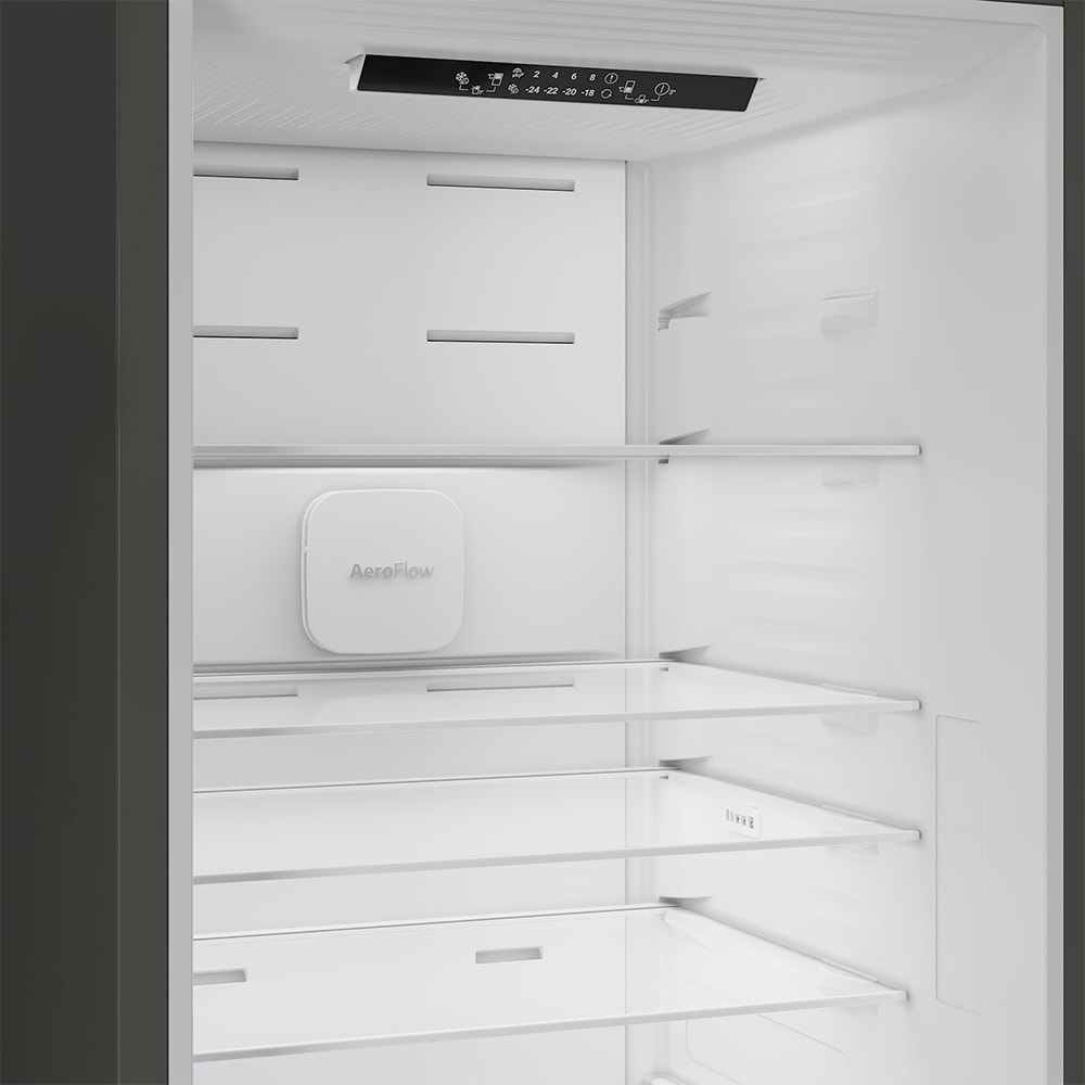 Combina frigorifica BEKO B5RCNA376HXB, No Frost, 370 l, H 186.5 cm, Clasa C, argintiu
