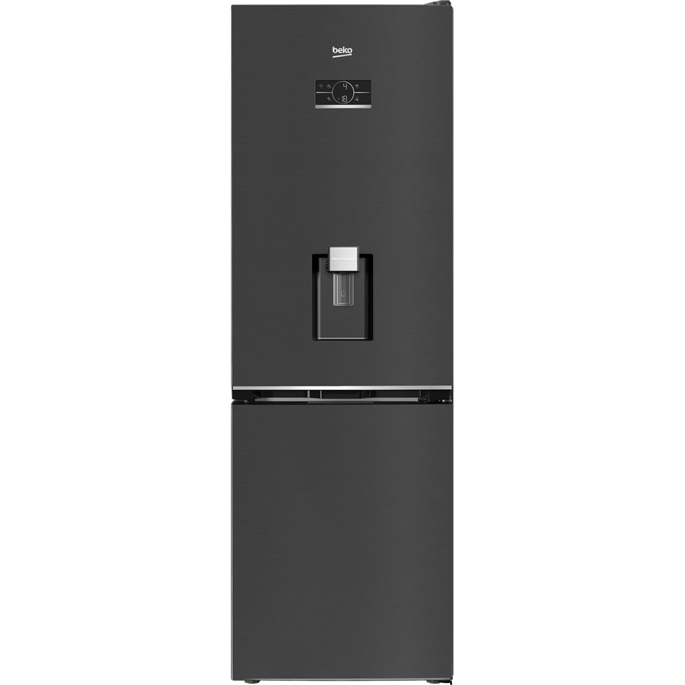 Combina frigorifica BEKO B5RCNA376HXBRW, No Frost, 370 l, H 186.5 cm, Clasa C, Dozator apa, Wi-Fi, dark inox