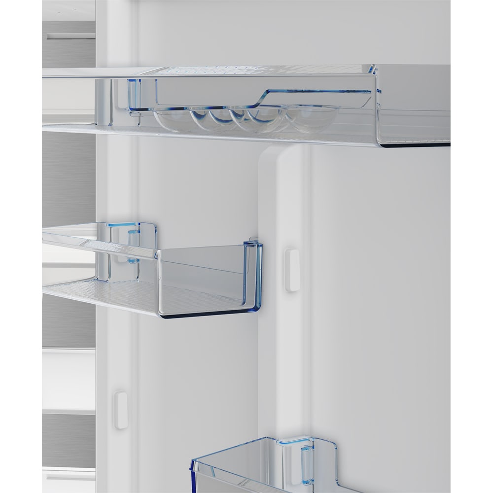 Combina frigorifica BEKO B5RCNA416HXBRW, No Frost, 415 l, H 203.5 cm, Clasa C, Wi-Fi, dark inox