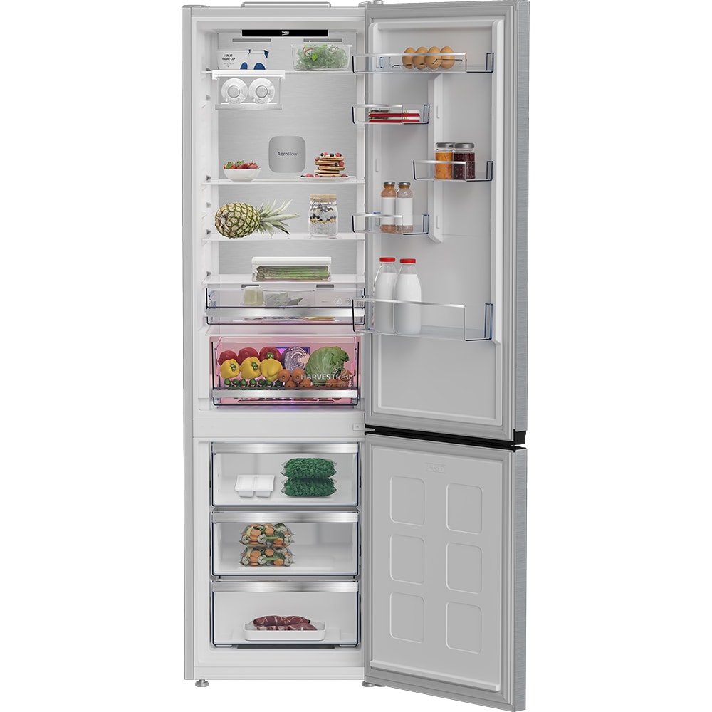 Combina frigorifica BEKO B5RCNA416HXBW, No Frost, 415 l, H 203.5 cm, Clasa C, HomeWhiz, inox