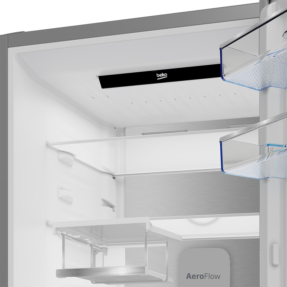 Combina frigorifica BEKO B5RCNA416HXBW, No Frost, 415 l, H 203.5 cm, Clasa C, HomeWhiz, inox