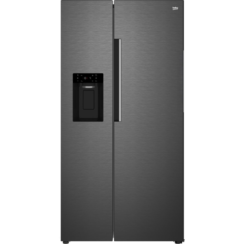 Side by Side BEKO B5RGNE64EHIBXBRW, No Frost, 643 l, H 182 cm, Clasa E, Dozator apa, Wi-Fi, dark inox