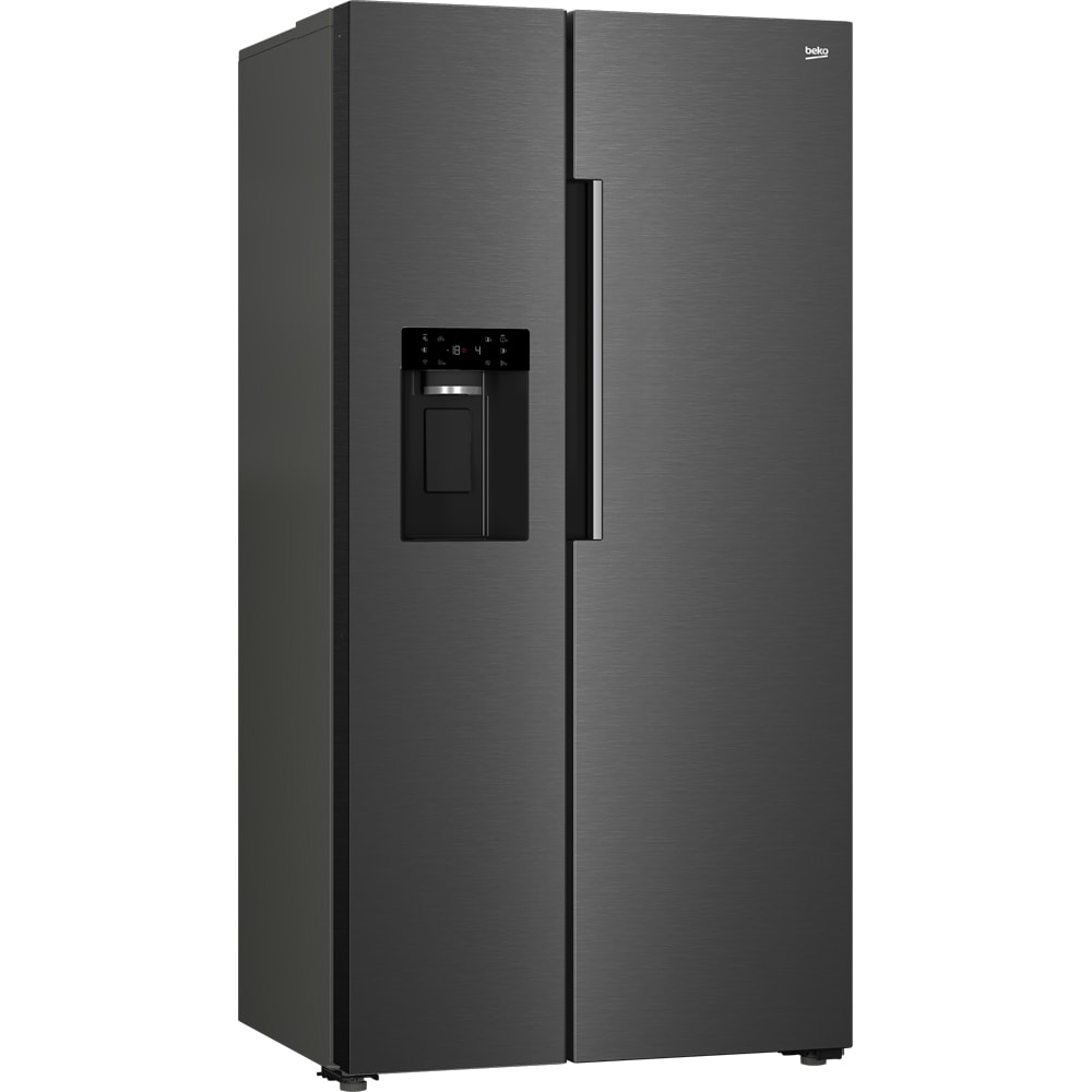 Side by Side BEKO B5RGNE64EHIBXBRW, No Frost, 643 l, H 182 cm, Clasa E, Dozator apa, Wi-Fi, dark inox