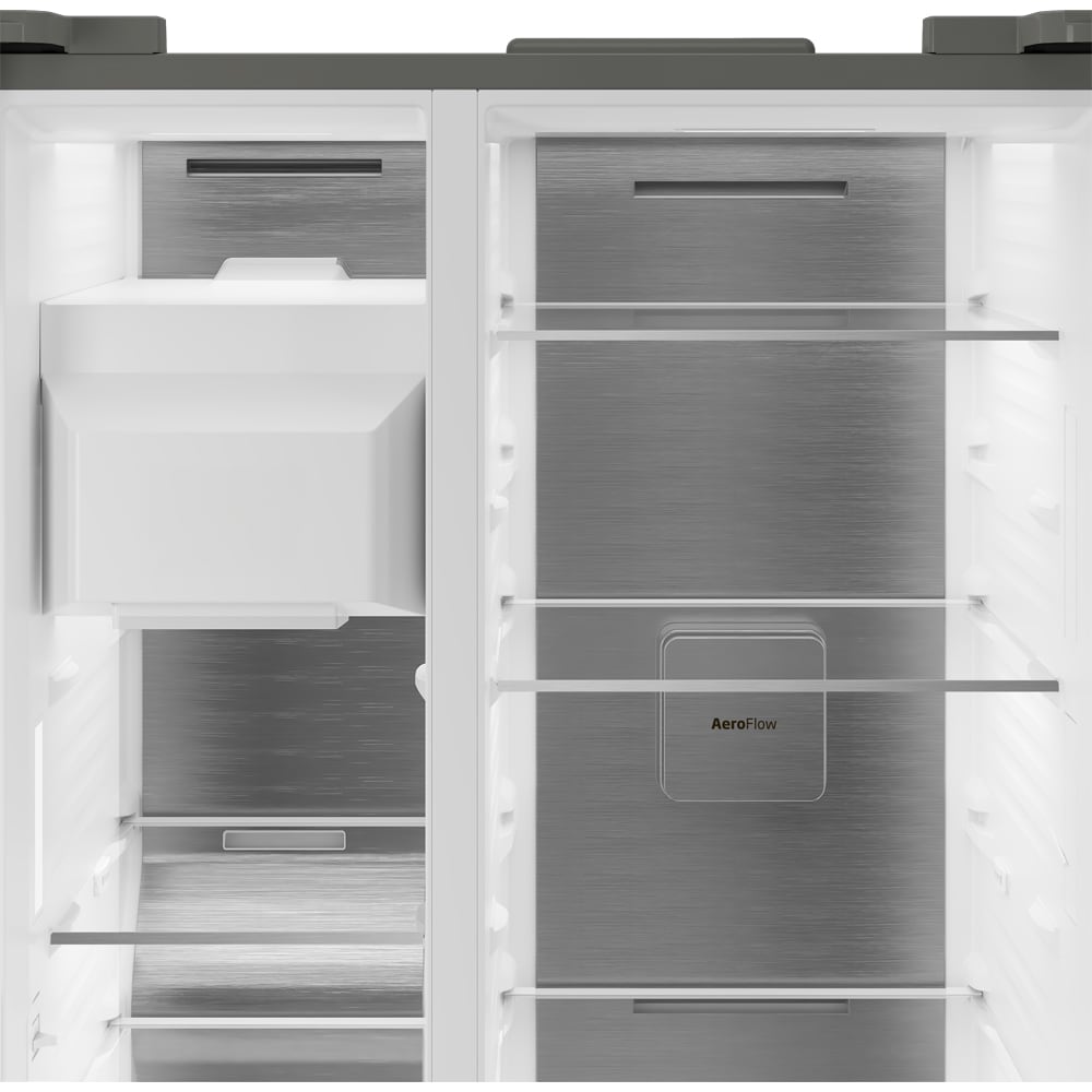 Side by Side BEKO B5RGNE64EHIBXBRW, No Frost, 643 l, H 182 cm, Clasa E, Dozator apa, Wi-Fi, dark inox