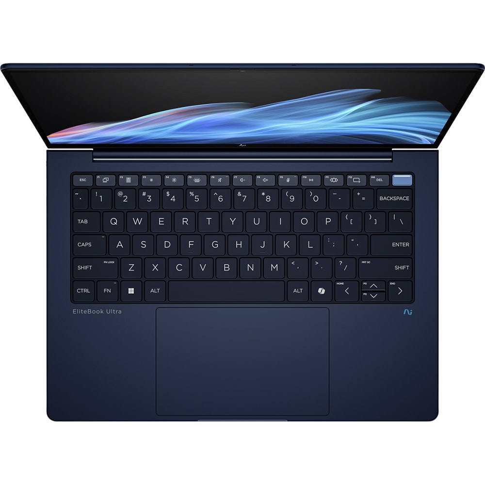Laptop HP EliteBook Ultra G1i, Intel Core Ultra 7 258V pana la 4.8GHz, 14" 2.8K Touch, 32GB, SSD 1TB, Intel Arc Graphics, Windows 11 Pro, albastru